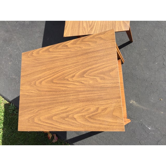 MidCentury Modern Brasilia Style Laminate Coffee and End Tables Set