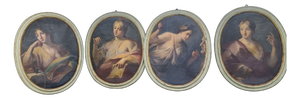 Lorenzo Pasinelli, Allegory of Arts and Crafts, 1680s, Paintings on Canvas, Set of 4