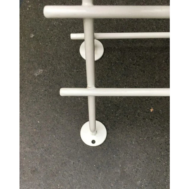 Mid-Century Modern Minimalist Coat Metal Rack, 1960s For Sale - Image 6 of 18