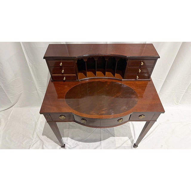 Baker Furniture Company 1980s Baker Furniture Federal Style Ladies Writing Desk For Sale - Image 4 of 12