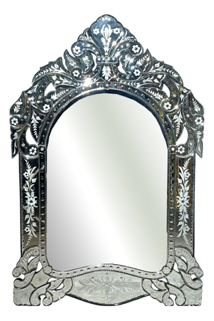 Vintage Venetian Etched Mirror