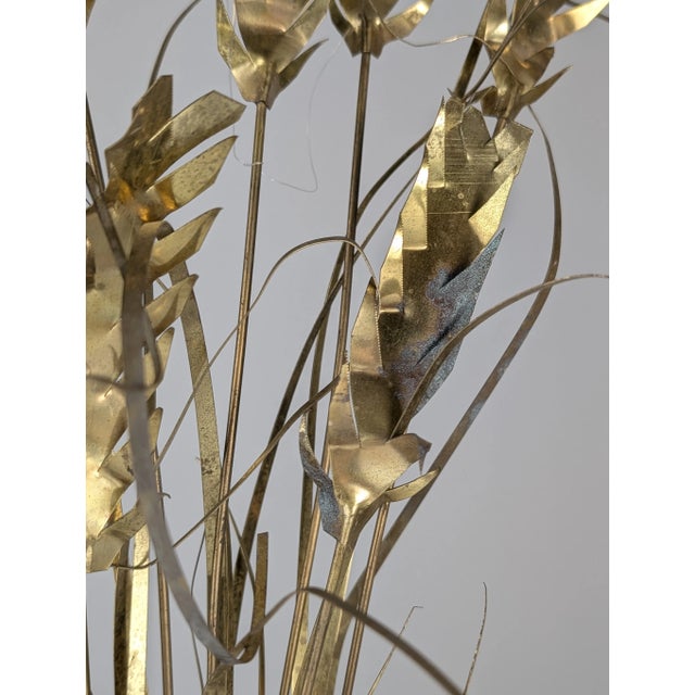 Brass Ears of Wheat Wall Sculpture by Daniel d'Haeseleer, Belgium, 1970s For Sale - Image 9 of 10