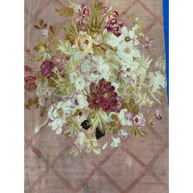 Pink French Aubusson Tapestry For Sale - Image 8 of 15