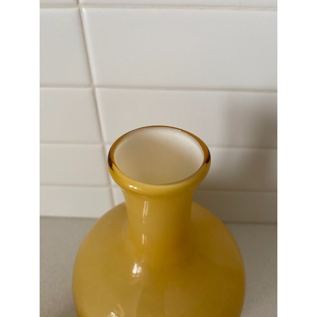 Mid-Century Modern Mid-Century Murano Cased Glass Set, Glasses and Vase - 3 Pieces For Sale - Image 3 of 6