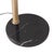 Metal Quinto Arc Lamp - Weathered Brass Steel, Black Marble Base, Mushroom Shade, Dimmable For Sale - Image 7 of 8