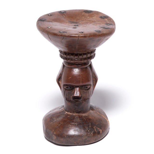 Wood Vintage African Yaka Seer Stool For Sale - Image 7 of 7