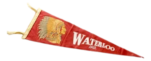 Vintage Waterloo, Ind. Pennant