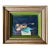 Vintage Mid-Century Violin Still Life Painting in Gilt Frame With Velvet Liner For Sale