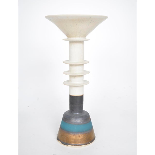 Large Studio Pottery Pagoda Pot by Alan Ashpool, England, 1970s For Sale - Image 16 of 16