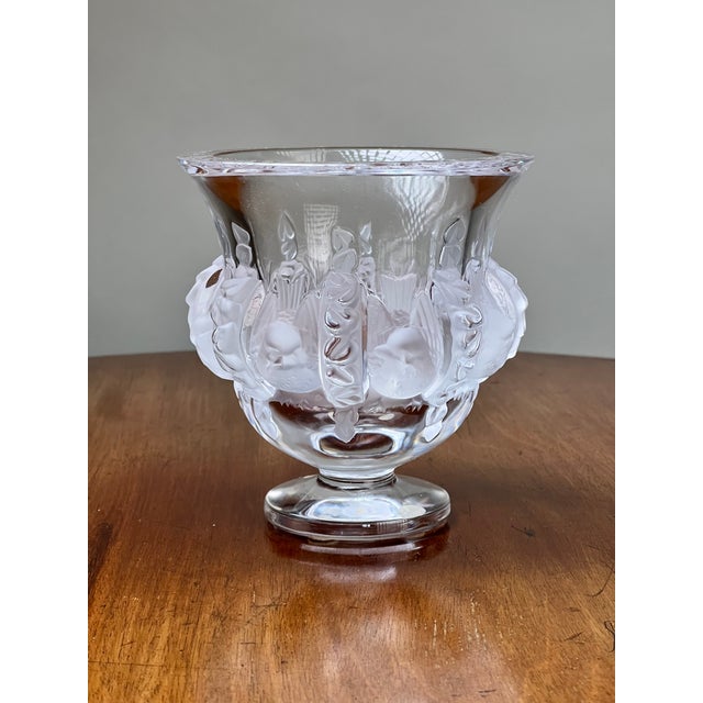 Mid 20th Century Vintage Lalique Dampierre Sparrow Footed Vase For Sale - Image 5 of 11