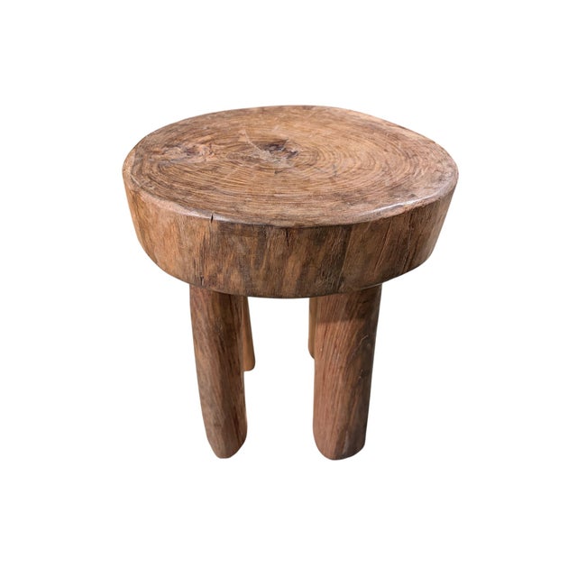 African Vintage Carved Wood Milk Stool Hehe Gogo People Tanzania 13" H For Sale In New York - Image 6 of 7