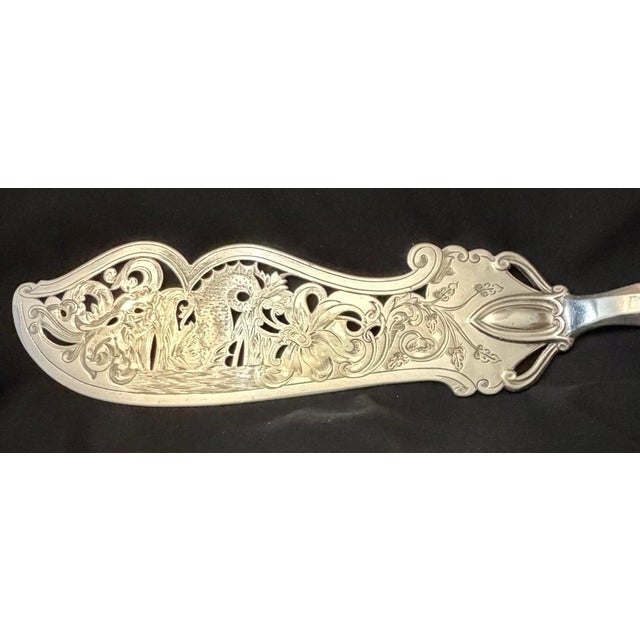 Silverplate Fish Server English For Sale - Image 9 of 9