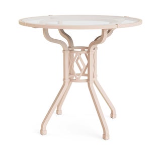 Brown Jordan Venetian 30" Round Dining Table in Blush For Sale