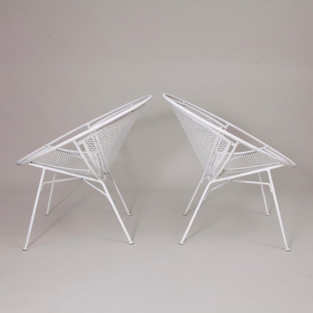 Mid-Century Modern 1950s Maurizio Tempestini's for Salterini Radar Lounge Chairs- A Pair, Attributed For Sale - Image 3 of 8