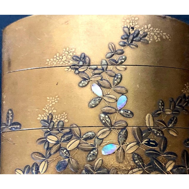 Fine Japanese Lacquered Inro with Inlays by Kajikawa For Sale - Image 15 of 17