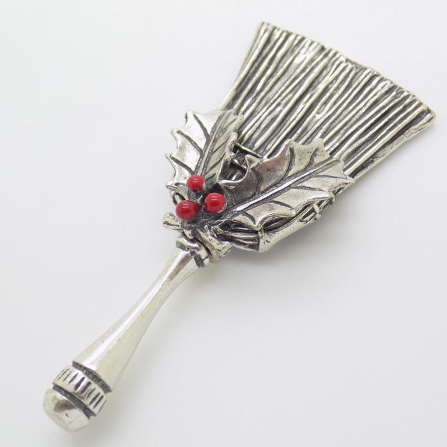 Vintage Italian Handmade Genuine Silver Christmas Decoration Figurine, 1980s For Sale - Image 6 of 13