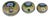 Mid-to-Late 20th Century Yellow Chinese Cloisonné Graduated Lidded Boxes, Set of 3 For Sale