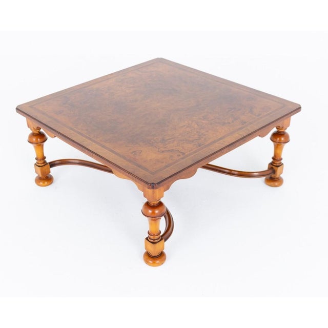Carolean Revival Walnut Coffee Table, 1920s For Sale - Image 4 of 4