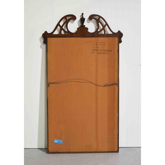 Mid Century Chippendale Beveled Glass Wall Mirror by Drexel Heritage For Sale - Image 10 of 12