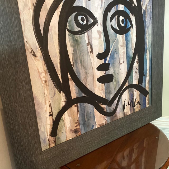 1970s 1970s Abstract Painting by Peter Keil, Framed For Sale - Image 5 of 8