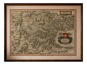 Blaeu Map of Savoy & Alps, 1642