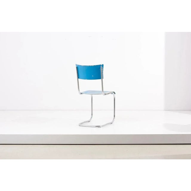 Blue Chairs from Mucke Melder, Germany, 1930s, Set of 4 For Sale - Image 10 of 18