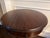 Wood Vintage Regency Style Mahogany Pedestal Drum Side Table With Brass Claw Feet For Sale - Image 7 of 12