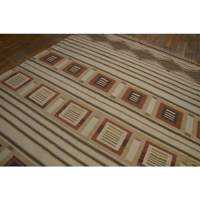 Textile Antique Indian Dhurrie Rug For Sale - Image 7 of 9