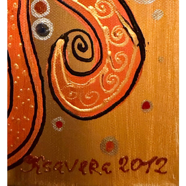 Original Mixed-Media Work by Internationally Renowned German Artist K Savere For Sale - Image 4 of 7