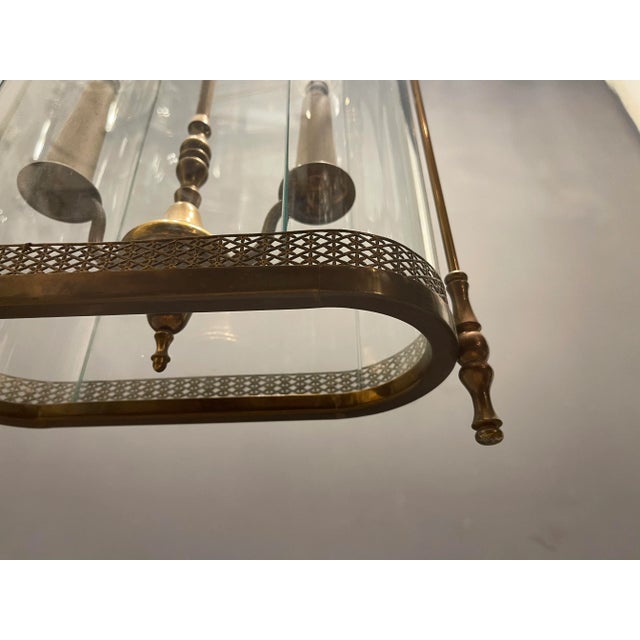 1930s Large Bronze Pendant Light, 1930s For Sale - Image 5 of 12