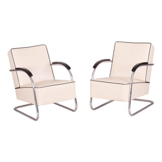 Set of Vintage Bauhaus Armchairs from Mücke Melder, 1930s For Sale