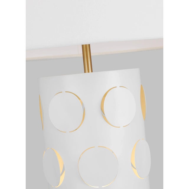 Mid-Century Modern Kate Spade by Visual Comfort Studio Dottie Table Lamp, Burnished Brass For Sale - Image 3 of 5