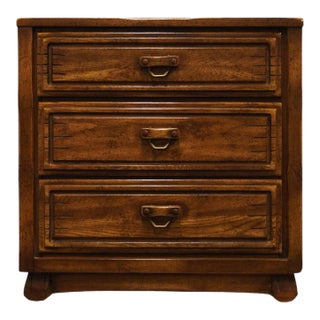 High End Vintage Rustic Southwestern Cowboy Style 30" Three Drawer Nightstand 7039 For Sale