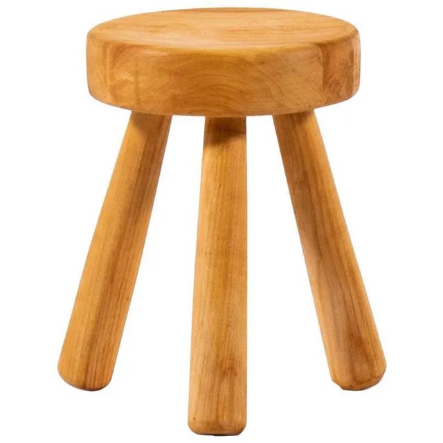 Brown Swedish Stool by Ingvar Hildingsson, 1940s For Sale - Image 8 of 8