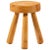 Brown Swedish Stool by Ingvar Hildingsson, 1940s For Sale - Image 8 of 8