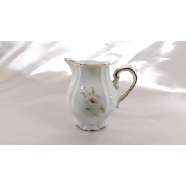 Ceramic 1980s Winrose Collection Floral Coffee Pot and Creamer For Sale - Image 7 of 10