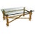 1970s Vintage Gilt Faux Bamboo Coffee Table For Sale - Image 9 of 9