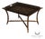 Tole Painted Tray Top Coffee Table With Gilt Metal Base For Sale