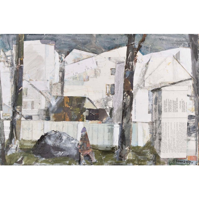 Imants Vecozols, Before Snow, 2000s, Mixed Media on Cardboard, in Very Good conditions. Designed from 2000 This piece has...