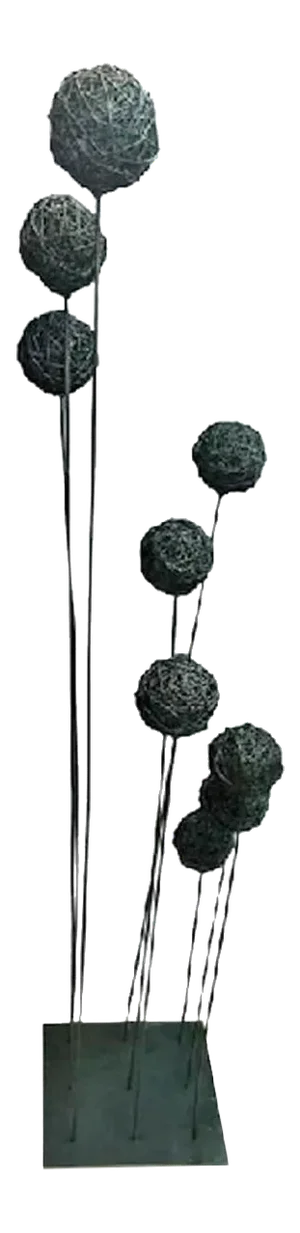 Mid 20th Century Harry Bertoia Style Modernist Kinetic Wire Ball Sculpture