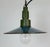 1960s Industrial Blue Enamel Military Pendant Lamp with Cast Aluminium Top, 1960s For Sale - Image 5 of 18