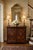 Wood Vintage Baker Mahogany Entry Cabinet / Console With Carved Urn Doors and Interior Drawers For Sale - Image 7 of 12