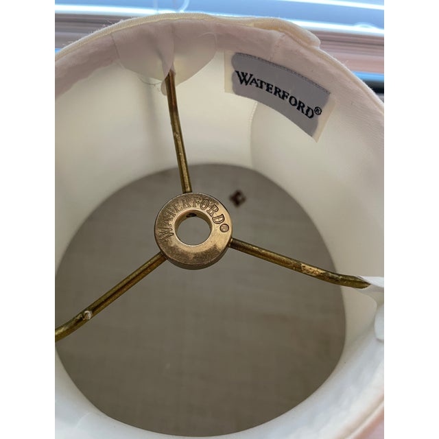 Waterford Vintage Waterford Crystal 35" Pineapple Hospitality Buffet Lamp - Brass (Model Lbu35a) For Sale - Image 4 of 15