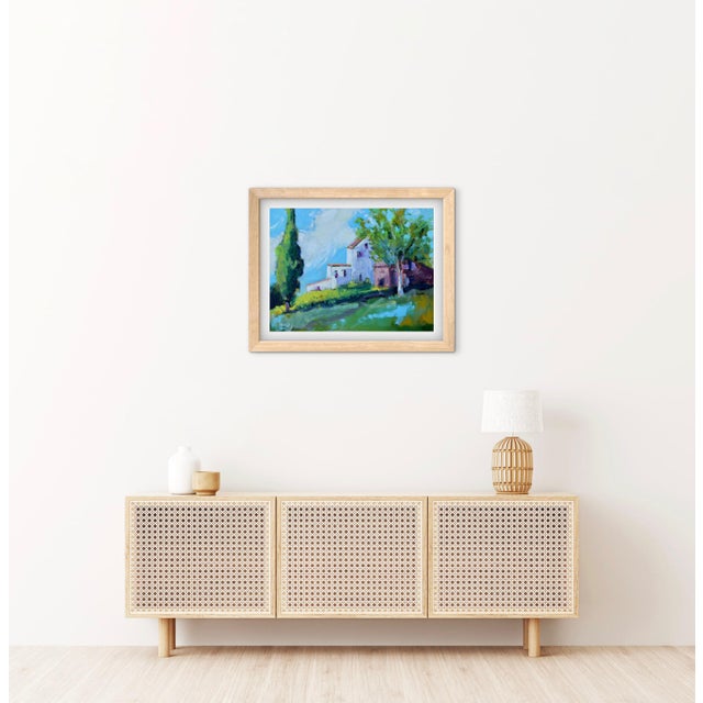 Quiet Places & Journeys — Sunlit Farm Buildings (Original Oil Landscape) For Sale - Image 15 of 18