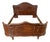 Vintage French Louis XVI King Size Bed Frame with Carved Headboard For Sale