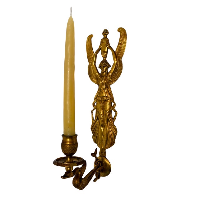 Antique French Bronze Wall Sconce, 1880s For Sale - Image 9 of 9