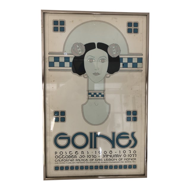 Goines San Francisco Poster 1970 24x15 For Sale
