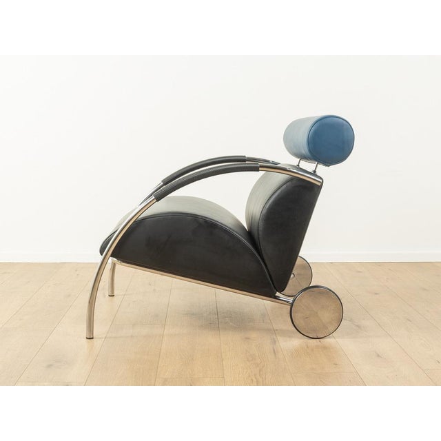 Zyklus armchair by peter maly for cor. High-quality solid frame made of chrome-plated tubular steel with the original...