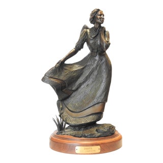 Late 20th Century "Dakota" Figurative Cast Bronze Sculpture by Dale C. Lamphere For Sale