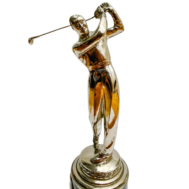 Mid-Century 1964 Oakmont Club Men's Championship Figural Golf Trophy For Sale In San Diego - Image 6 of 8